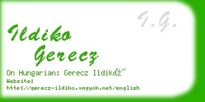 ildiko gerecz business card
